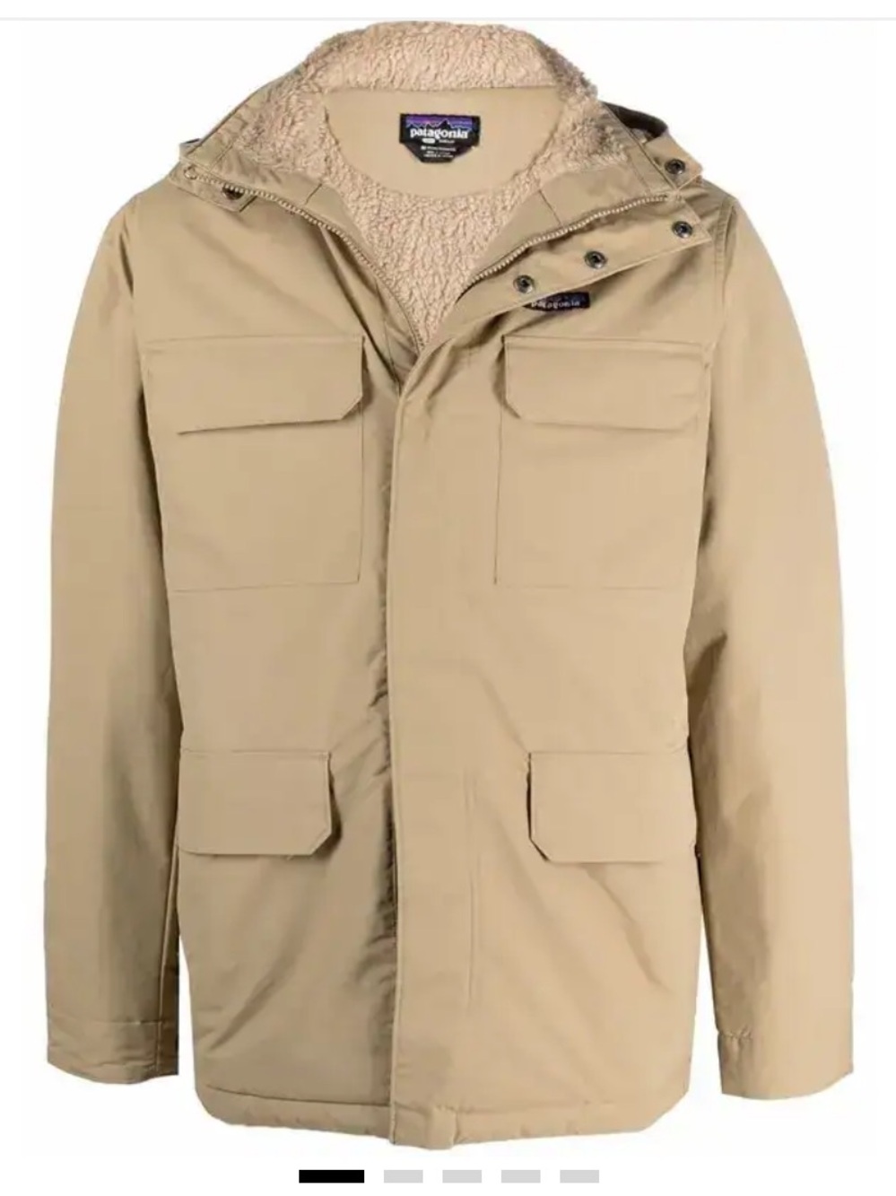 Patagonia ~ Men’s Shearling-Lined Zip-Up Jacket - Sand Beige